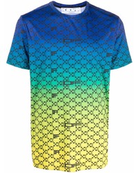 T-shirt à col rond imprimé multicolore Off-White