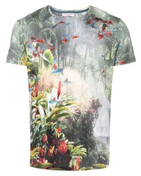 T-shirt à col rond imprimé multicolore Orlebar Brown