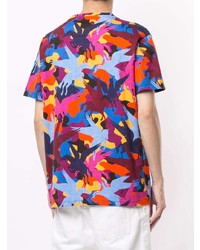 T-shirt à col rond imprimé multicolore Etro