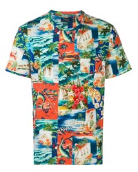 T-shirt à col rond imprimé multicolore Polo Ralph Lauren