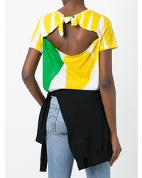 T-shirt à col rond imprimé multicolore Proenza Schouler