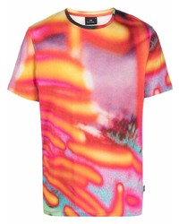 T-shirt à col rond imprimé multicolore PS Paul Smith