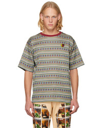 T-shirt à col rond imprimé multicolore Sky High Farm Workwear