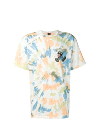 T-shirt à col rond imprimé multicolore Stussy