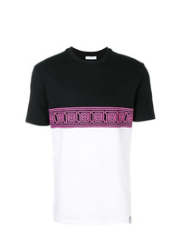 T-shirt à col rond imprimé multicolore Versace Collection
