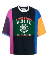 T-shirt à col rond imprimé multicolore White Mountaineering