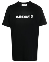 T-shirt à col rond imprimé noir et blanc 1017 Alyx 9Sm