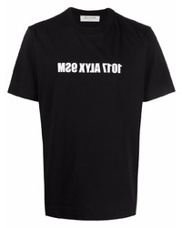 T-shirt à col rond imprimé noir et blanc 1017 Alyx 9Sm