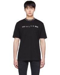 T-shirt à col rond imprimé noir et blanc 1017 Alyx 9Sm