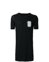 T-shirt à col rond imprimé noir et blanc 11 By Boris Bidjan Saberi