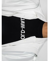 T-shirt à col rond imprimé noir et blanc A-Cold-Wall*