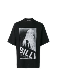 T-shirt à col rond imprimé noir et blanc Billy Los Angeles