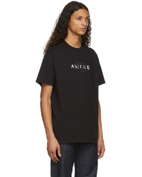 T-shirt à col rond imprimé noir et blanc Awake NY