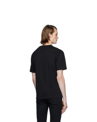 T-shirt à col rond imprimé noir et blanc McQ Alexander McQueen