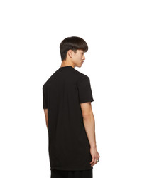 T-shirt à col rond imprimé noir et blanc Rick Owens