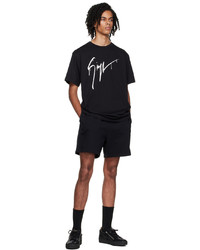 T-shirt à col rond imprimé noir et blanc Giuseppe Zanotti