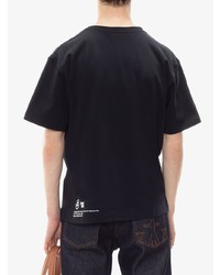 T-shirt à col rond imprimé noir et blanc JW Anderson