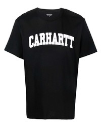 T-shirt à col rond imprimé noir et blanc Carhartt WIP