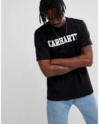 T-shirt à col rond imprimé noir et blanc Carhartt WIP