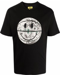 T-shirt à col rond imprimé noir et blanc Chinatown Market