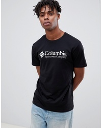 T-shirt à col rond imprimé noir et blanc Columbia
