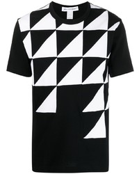 T-shirt à col rond imprimé noir et blanc Comme Des Garcons SHIRT