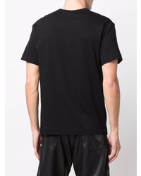 T-shirt à col rond imprimé noir et blanc Comme Des Garcons Homme Plus