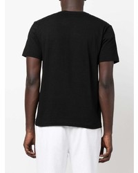 T-shirt à col rond imprimé noir et blanc Comme des Garcons