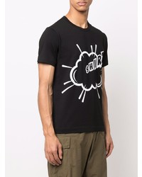 T-shirt à col rond imprimé noir et blanc Comme Des Garcons SHIRT