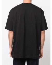 T-shirt à col rond imprimé noir et blanc Comme Des Garcons SHIRT