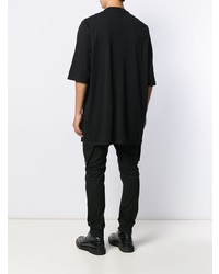 T-shirt à col rond imprimé noir et blanc Rick Owens DRKSHDW