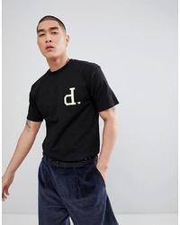 T-shirt à col rond imprimé noir et blanc Diamond Supply
