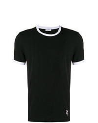 T-shirt à col rond imprimé noir et blanc Dolce & Gabbana