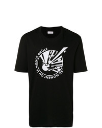T-shirt à col rond imprimé noir et blanc Faith Connexion