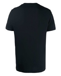 T-shirt à col rond imprimé noir et blanc PS Paul Smith