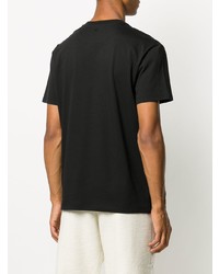 T-shirt à col rond imprimé noir et blanc Valentino