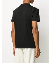 T-shirt à col rond imprimé noir et blanc Valentino