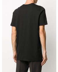 T-shirt à col rond imprimé noir et blanc Rick Owens DRKSHDW