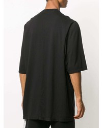 T-shirt à col rond imprimé noir et blanc Rick Owens DRKSHDW