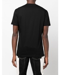 T-shirt à col rond imprimé noir et blanc DSQUARED2