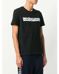 T-shirt à col rond imprimé noir et blanc Stella McCartney