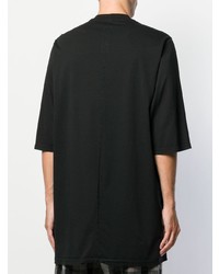 T-shirt à col rond imprimé noir et blanc Rick Owens DRKSHDW