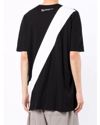 T-shirt à col rond imprimé noir et blanc 11 By Boris Bidjan Saberi