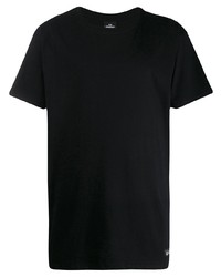 T-shirt à col rond imprimé noir et blanc Les (Art)ists