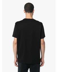 T-shirt à col rond imprimé noir et blanc Givenchy