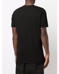 T-shirt à col rond imprimé noir et blanc Rick Owens DRKSHDW