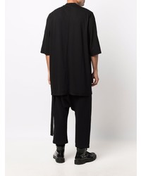 T-shirt à col rond imprimé noir et blanc Rick Owens DRKSHDW