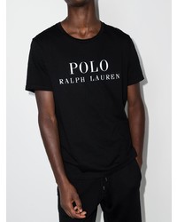 T-shirt à col rond imprimé noir et blanc Polo Ralph Lauren