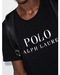 T-shirt à col rond imprimé noir et blanc Polo Ralph Lauren