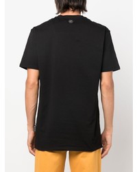 T-shirt à col rond imprimé noir et blanc Philipp Plein